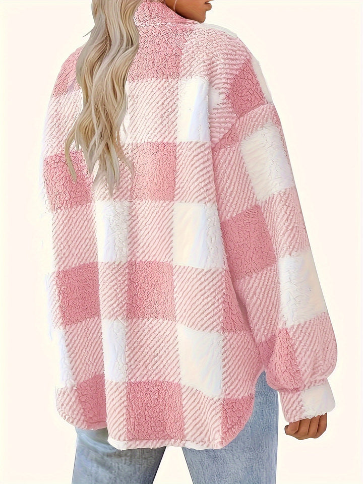 Amelia's Cozy Plaid Jacket