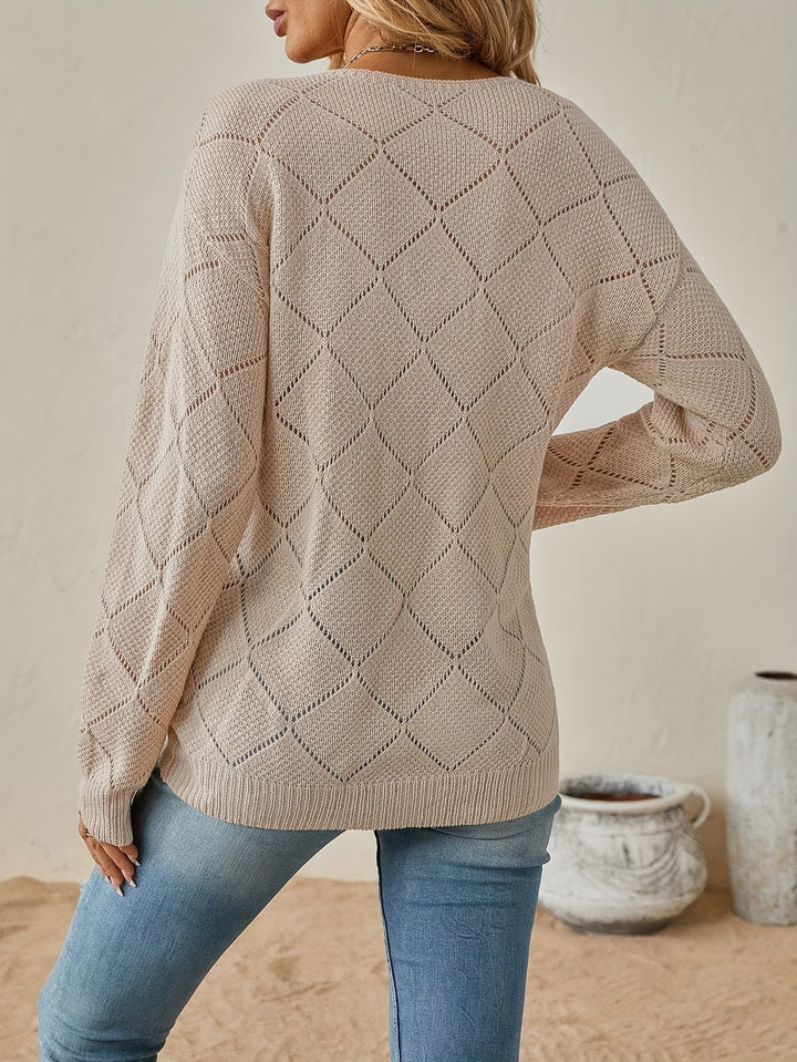 Sophia™ Cozy V-Neck Pullover Sweater